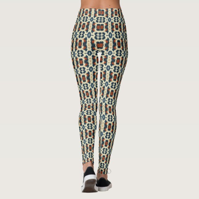 Legging Padrão da pele do leopardo (Verso)