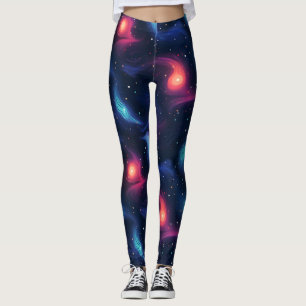 Legging Padrão Dark Blue Galaxy