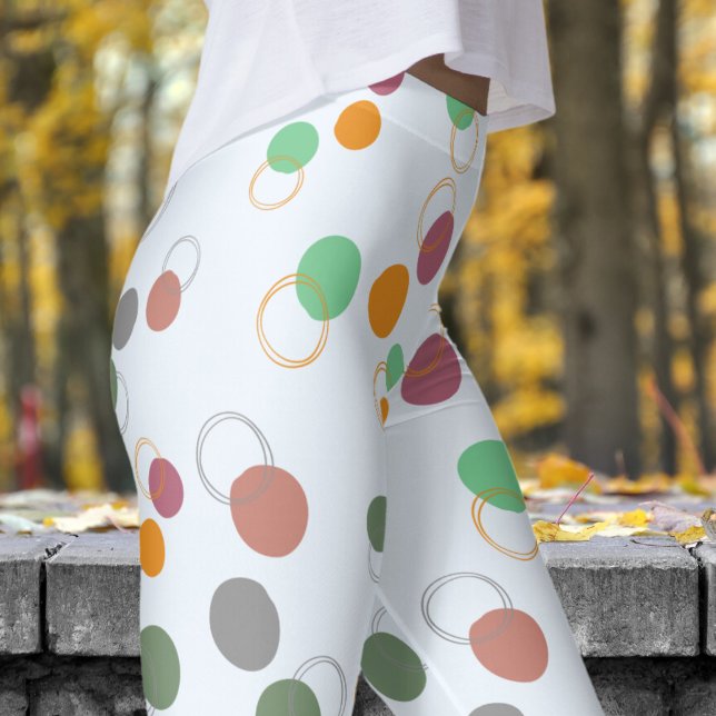 Legging Padrão das bolhas azuis de Alice espumante (Bubbly Bubbles on Alice Blue Leggings)