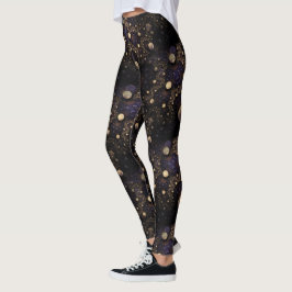 Legging Padrão das luas fractais da galáxia