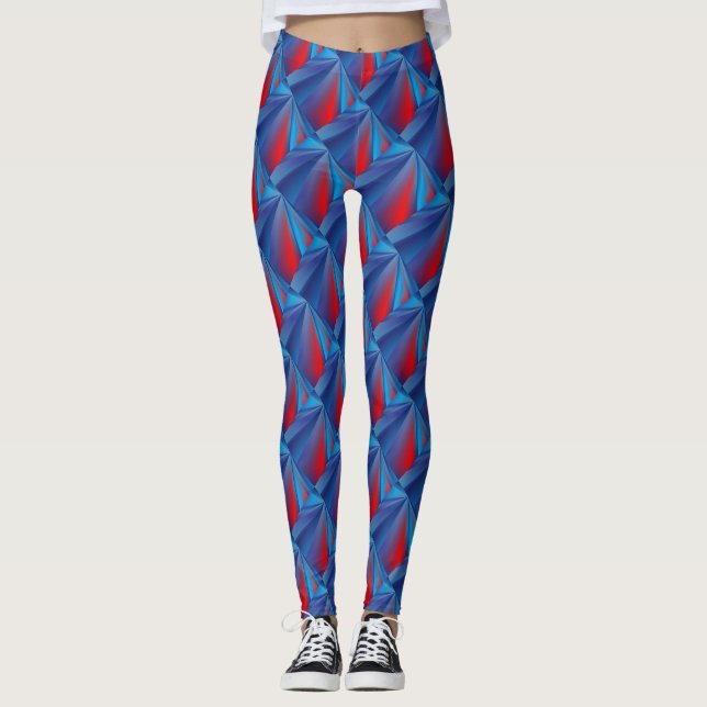 Legging Padrão de abstrato (Frente)