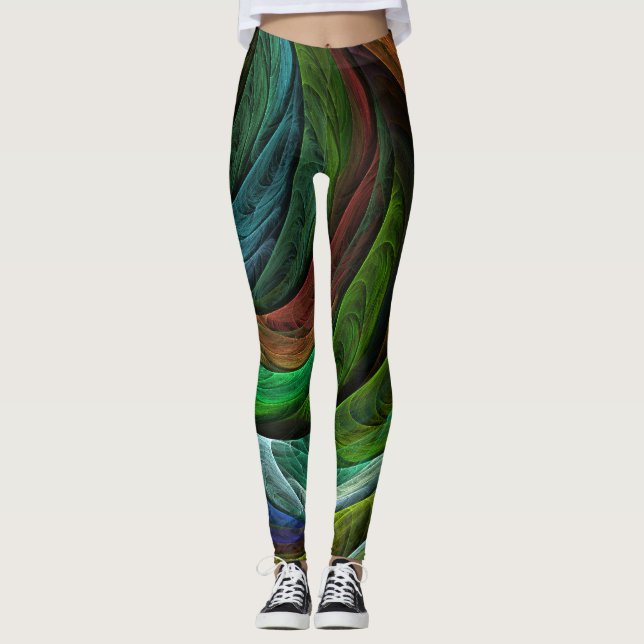 Legging Padrão de Abstrato de Arte Moderna com Glória de C (Frente)