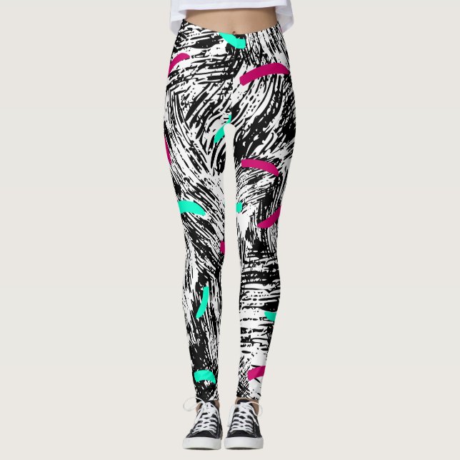 Legging Padrão de Abstrato moderno. (Frente)
