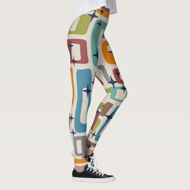 Legging Padrão de Abstrato moderno do século médio (Direita)