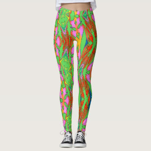 Legging Padrão de abstrato multicor "Ratti_Creative_Arts"