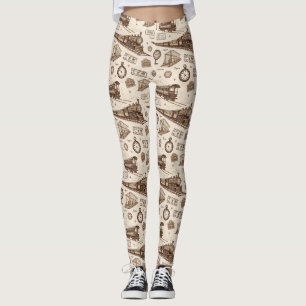 Legging Padrão de Antiga Estação de Trem (2)