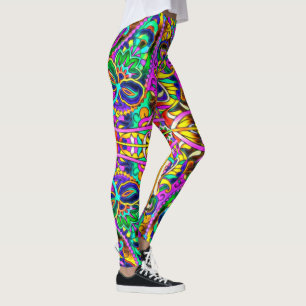 Legging Padrão de Aquarela Oriental III + suas ideias