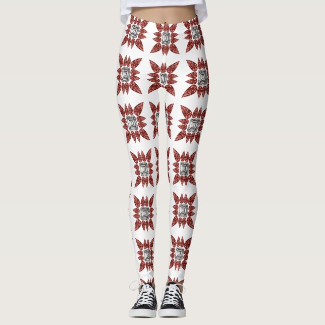 Legging Padrão de aranha (Frente)