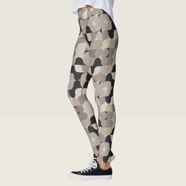 Legging Padrão de azulejos moderno fofo (Esquerda)