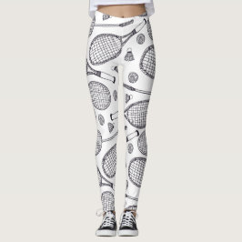 Legging Padrão de Badminton - Pernas de Tênis - Esquadrão