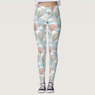 Legging Padrão de Balão de Ar Quente Vintage (2)