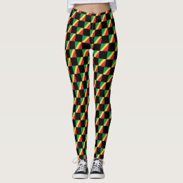 Legging Padrão de Bandeira da República do Congo controlad
