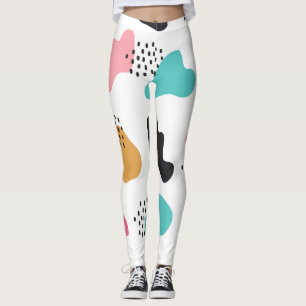 Legging Padrão de Blob Joyful