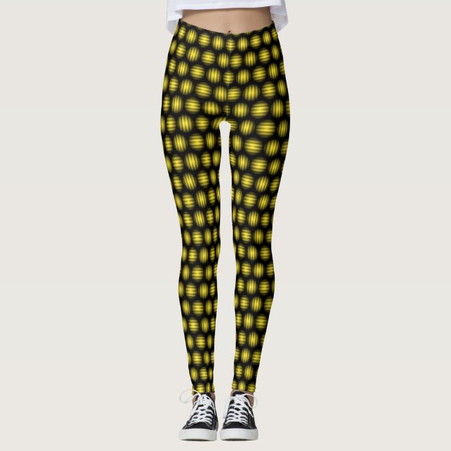 Legging Padrão de Bola de Stripey (Frente)