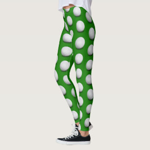Legging Padrão de Bolas de Golfe   Legal presente desporti