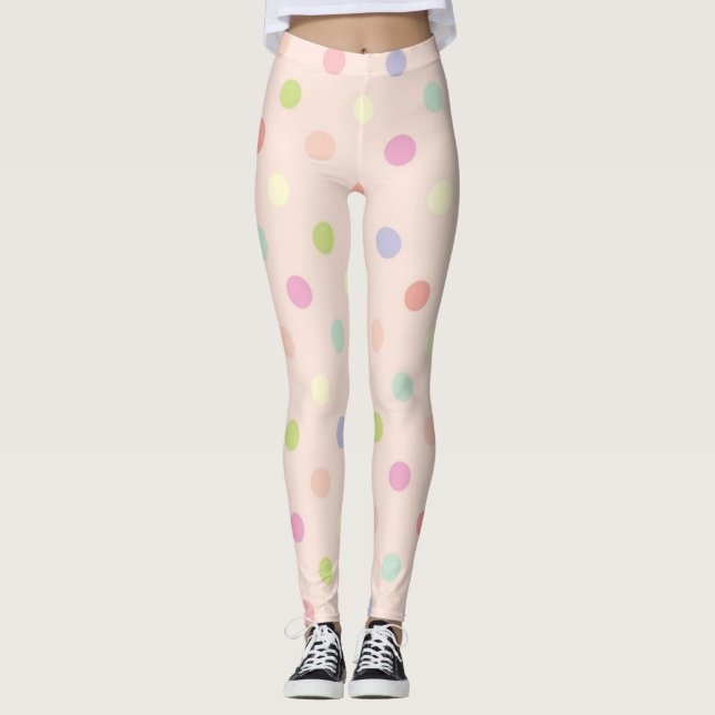 Legging padrão de bolinhas (Frente)
