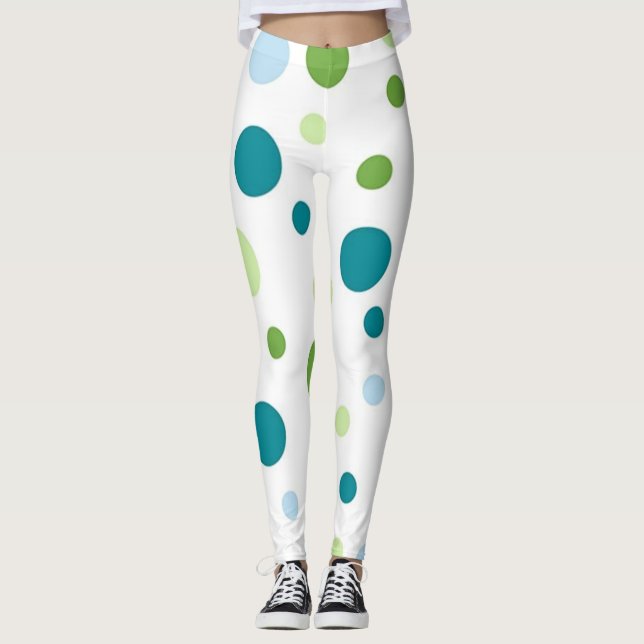 Legging padrão de bolinhas (Frente)
