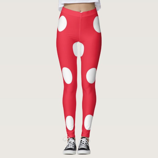 Legging padrão de bolinhas (Frente)
