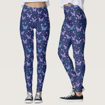 Padrão de Borboleta Azul Roxo Romântico Chic Femin