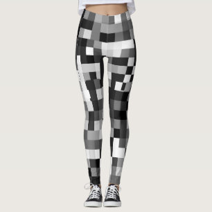 Legging Padrão de borrão ixelado
