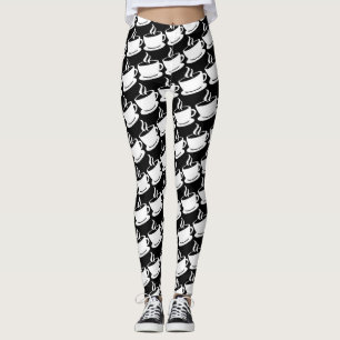 Legging Padrão de Café
