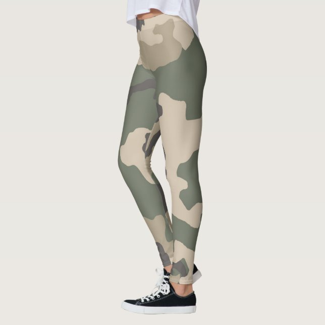 Legging Padrão de Camo Verde (Esquerda)