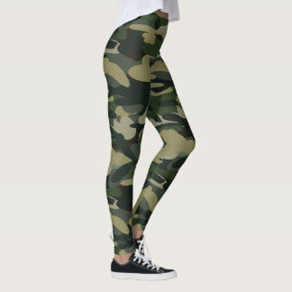 Legging Padrão de Camuflagem Florestal Tático Camuflagem M