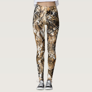 Legging Padrão de Camuflagem Leopardo Zebra Colorida