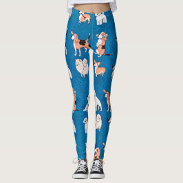 Legging Padrão de cão bonito
