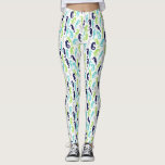 Legging Padrão de Cavalo-marinho<br><div class="desc">Padrão de fruta de garota e chic.</div>
