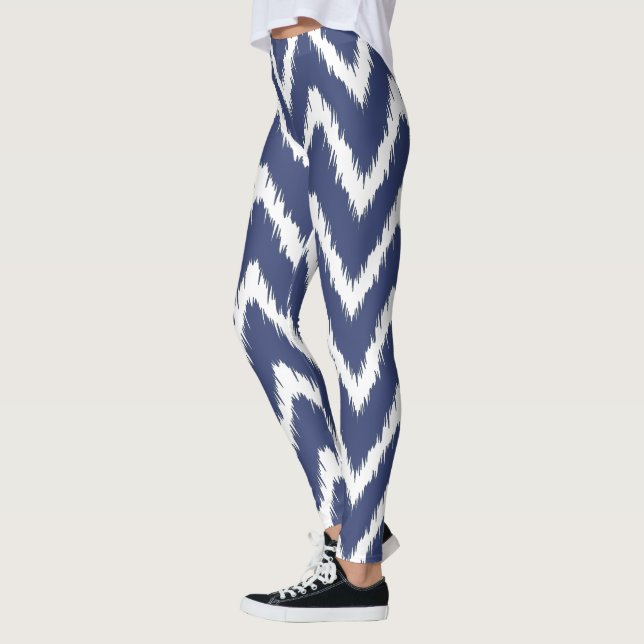 Legging Padrão de Chevron de Mirtilo da Casa do Sul (Esquerda)