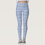 Legging Padrão De Chinoiserie Azul E Branco<br><div class="desc">Pernas de impressão do padrão de gengibre azul e branco. Observe que você pode alterar ou remover a cor de fundo (atualmente um azul escuro) digitando a ferramenta design (clique/ toque para personalizar ainda mais).</div>