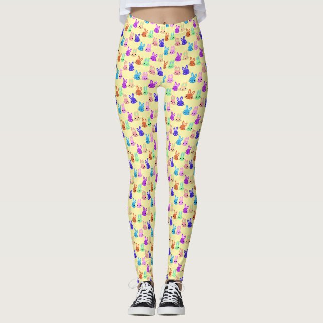 Legging Padrão de Coelhinhos Fofos (Frente)