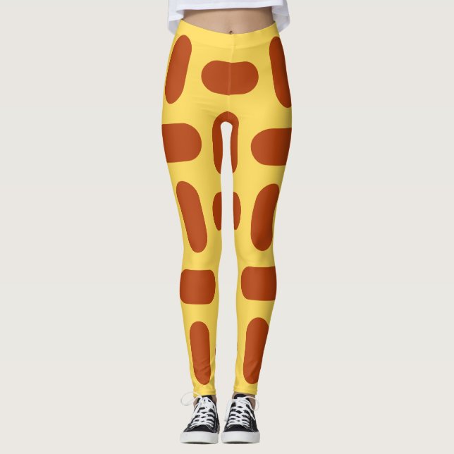 Legging Padrão de Cor Personalizado (Frente)