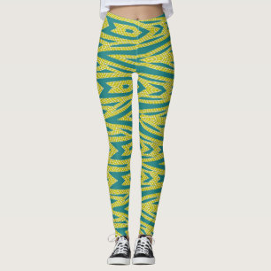 Legging Padrão de cor verde da tendência "Ratti_Creative_A