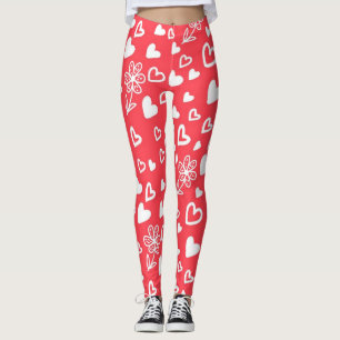 Legging Padrão de coração