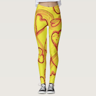 Legging Padrão de coração
