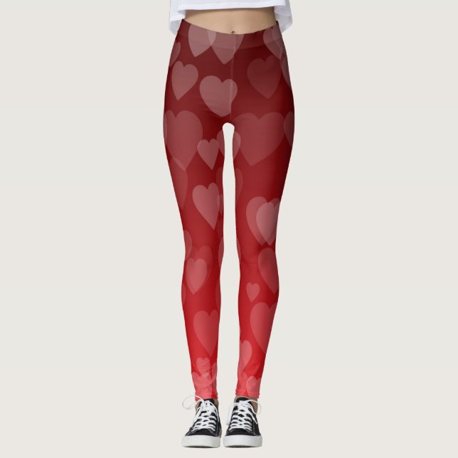 Legging Padrão de Corações 19 (Frente)