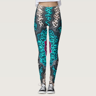 Legging Padrão de cores de abstrato