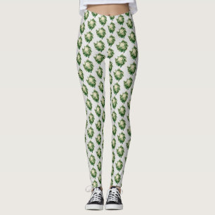 Legging Padrão de couve-flor
