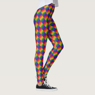 Legging Padrão de distribuição do gradiente do arco-íris