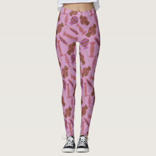 Legging Padrão de doces   Padrão de lollies   pirulito 34