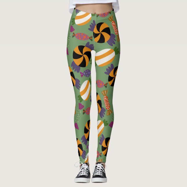 Legging Padrão de doces | Padrão do lombo | pirulito 1 (Frente)