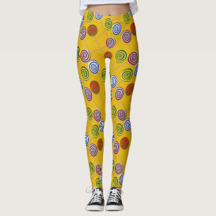 Legging Padrão de doces   Padrão do lombo   pirulito 15