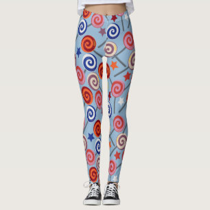 Legging Padrão de doces   Padrão do lombo   pirulito 40