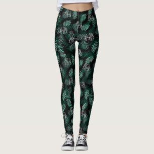 Legging Padrão de elefante