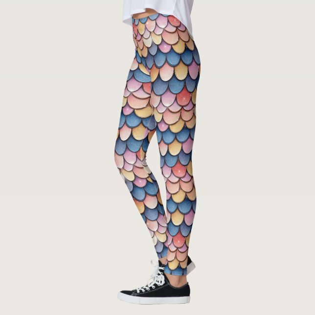 Legging Padrão de Escala de Luz da Glitter Sparkle (Esquerda)