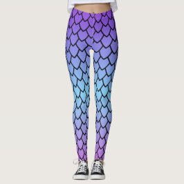 Legging Padrão de Escama de Dragão