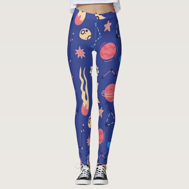 Legging Padrão de espaço (Frente)