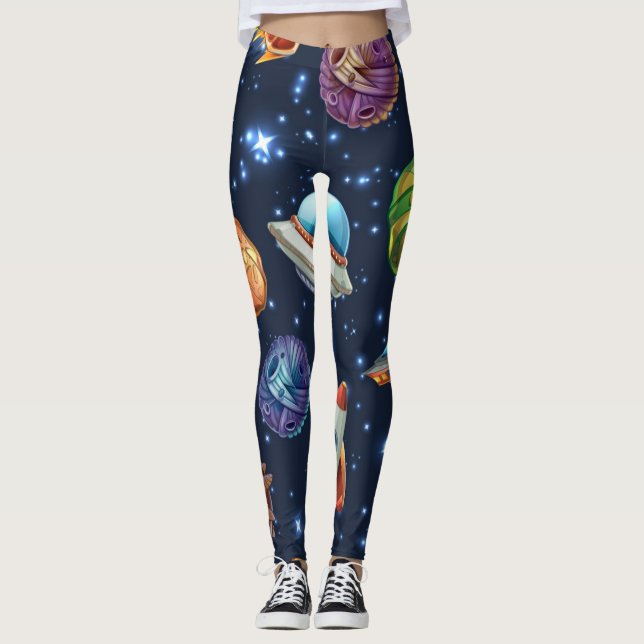 Legging Padrão de espaço (Frente)